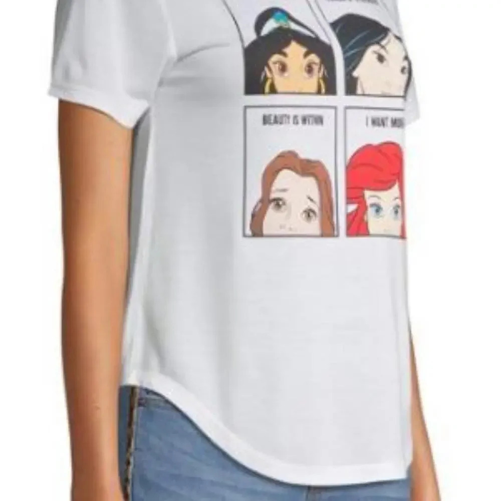 Disney Princess Witty Quotes Junior Tee XL - Picture 2 of 5